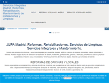 Tablet Screenshot of jupaserviciosintegralesmadrid.com